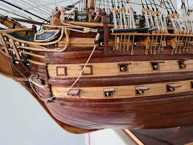 HMS Victory Portside Bow and Transom