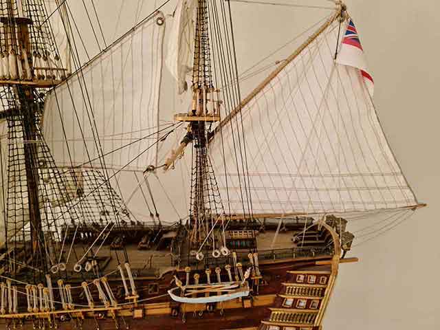 HMS Victory Mizzen Staysail